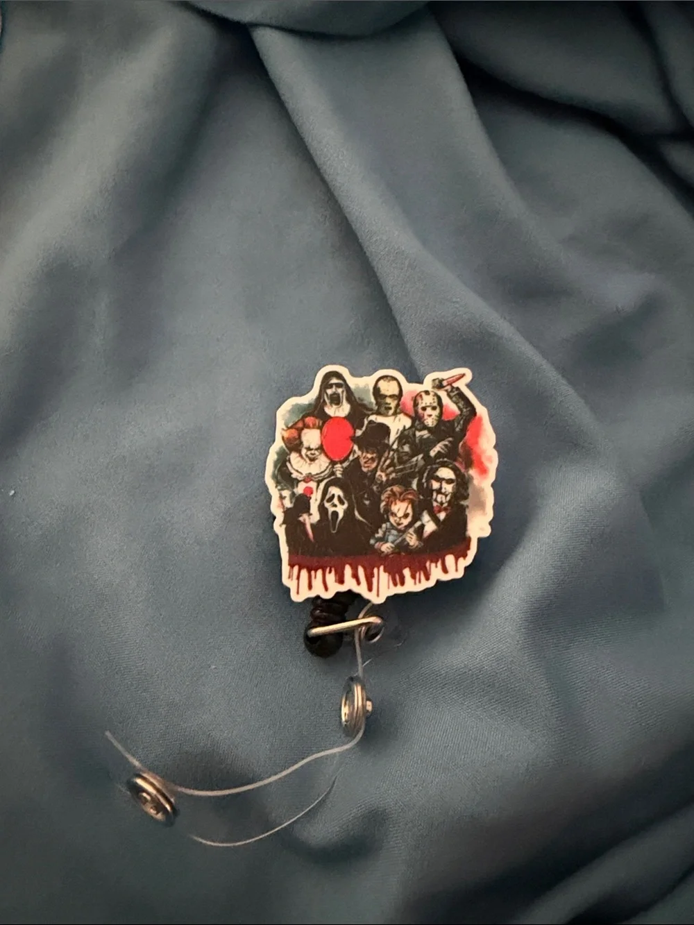 Horror Characters Badge Reel — Portable ID Holder